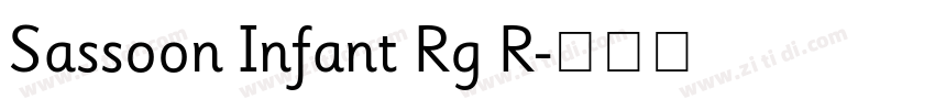 Sassoon Infant Rg R字体转换